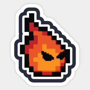 Watch Out for Fireballs! Logo Sticker